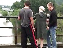 Public River Bridge Threesome
