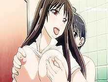 Your Cock Will Make Me Cum In The School Bathroom! - Hentai Porn