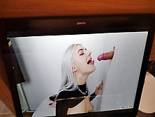 Hung Dude Jerks Off As Porn Star Eva Elfie Gives A Sloppy Blowjob And Swallows Cum In Glory Hole Encounter