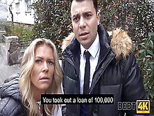 Impudent Debt Collector Drags Naive Chick Into Quick Affair