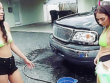 Hot Teens Washing Cars And Get Banged To Earn Some Cash