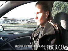 Hot Amateur Blonde Babe Suck And Fuck In Public In A Car