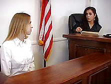 Girl Gets Spanked By The Judge