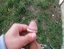 Cute 18 Teen Boy Trying To Hold Pee By Squeezing His Bursting To Pee Cock