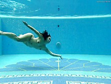 Sexy Hungarian Naked Sazan Cheharda Swimming Teasing