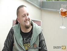 Daddy4K.  Comely Girl Enjoys Unexpected Sex With Her Man's Bald Dad