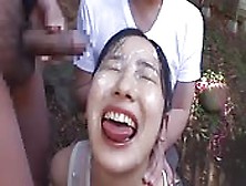 Young Asian Babe Sucks Cock And Bathes In Hot Cum