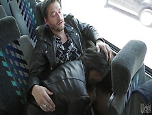 Squirting And Sucking On The Public Bus