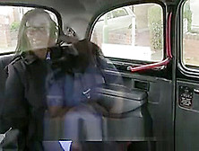 Horny Black Nurse In Spectacles Fucked In A Cab And Filmed