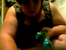 Overweight Uk Immature Cutie Uses Sex-Toy And Fingers On Her Moist Love Tunnel