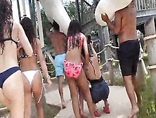Hottie Teenagers At The Waterpark
