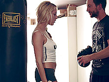 She Works Out In The Boxing Gym Then Works Out On His Cock
