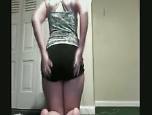 Cute Southern Girl As A Blonde-Stripping And Toy Play