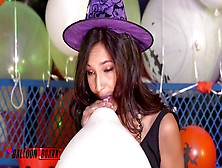 Uber-Sexy Witch Kitty Carrera Halloween Balloon B2P - Amateurboxxx