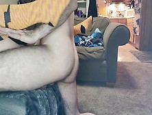 Daddy Shows Off His Hairy Cheeks During Accidental Recording... Cream Pie At The End