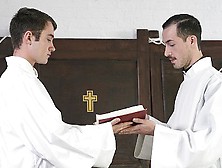 Perv Priest Drills And Breeds Inexperienced Altar Boy Mason Anderson During Holy Ritual - Yesfather