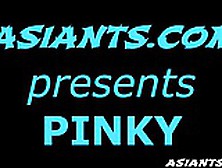 Ladyboy Pinky Shows Off Her Big Dick