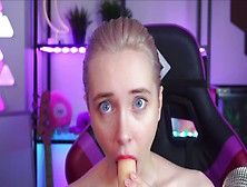 Asmr Oral Sex Deep Throat From Charming Blonde - Mia Delphy
