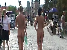 Leonelle And Laura Naked On Public Streets (Part 2)