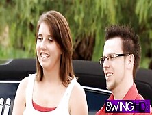 Doggystyle And Softcore Sex For Their Swapped Swinger Partners In An Orgy.