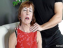 Saggy Granny Loves Getting Face Fucked & Pounded By Young Masseurs Big Dick