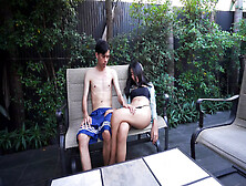 Fuck Stunning Asian Gf After Pool Party