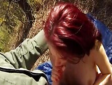 Patrol Officer Banged Hot Redhead Babe To Jump On The Border