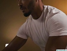 Busty Ts Analed By Her Black Masseur