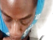 Black Guy Is Filmed Pov-Style While Sucking A Massive Cock