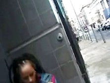 Brave Girl Play With Her Anus On The Street