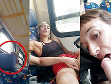 My Friend Masturbates Me And I Suck His Cock Travelling In A Train With People