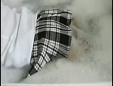 Crossdresser In Bath With Stockings