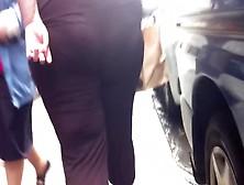 Ass Voyeur 15 - Very Fat Ass See Through Leggings