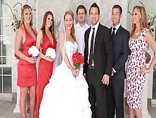 Innocent Julia Ann And Nicole Aniston - Double Blowjob Movie - Naughty Weddings