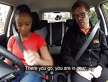 Ebony Teen With Big And Saggy Tits Fucked In Car