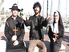 Vocation For A Big Cock: Nun Valentina Sweet Fucks Catholic Priest