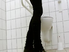 Sexy Teen Girl Sprays Diarrhea Mess On Public Bathroom Floor