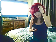 Redhead Emo Girl Makes A Sextape With Her Bf