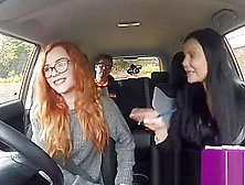 Fake Driving School Learners Post Lesson Horny Orgasm Fuck