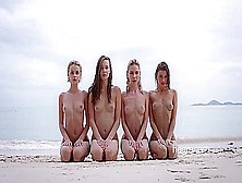 Melena Maria - Ariel Marika Melena Mira 4 Nude Beach Nymphs