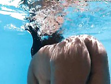 Sensational Venezuelan Goddess In Bare And Bold Poolside Swim Session
