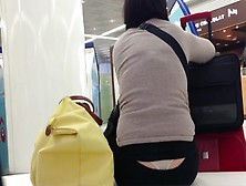 Nice White Thong - Waiting At The Airport - Part Ii