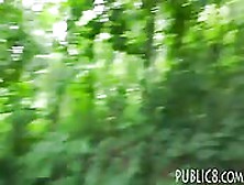 Perky Tits Eurobabe Screwed In The Woods