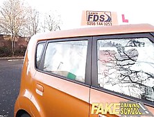 Fake Driving School Hunk Learner Banging His Female Driving Examiner