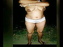 Desi Boudi Big Boobs Striping Wife Outdoor