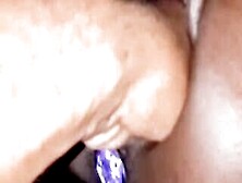 Blowing Her Buttplug While Fisting Black London