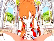 Sword Art Online Cartoon: Asuna Blows Cock