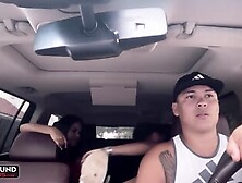 Busty Latina Babe Kesha Ortega Fucks Guy In Backseat Of Car