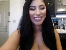 A Busty Webcammer Puts On A Show
