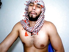 Molten Muscled Arab Jerks Off And Ejaculates